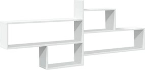 vidaXL Raft de perete, alb, 167,5x18x68 cm, lemn prelucrat