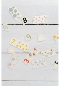 Puzzle (număr de piese 20) de copii din lemn Numbers – Kindsgut
