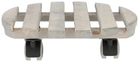 Bază mobilă pentru ghiveci din lemn ø 29 cm (înălțime 8 cm) Indoor – Esschert Design