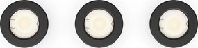 Philips - Set 3x spot încastrat PERIDOT 1xGU10/7W/230V negru