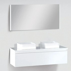 Mobilier complet de baie Elois White 120 cu 1 sertar