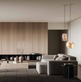 Lustra, Pendul design modern KRISS auriu/ bronz