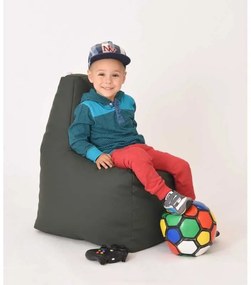 Fotoliu tip Scaun Sunlounger Junior, Material Piele ecologica - Dark Green