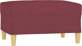 vidaXL Taburet, roșu vin, 70x55x41 cm, material textil