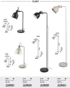 Veioza, lampa de masa design industrial Flint bej