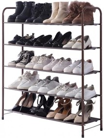 Pantofar Udear, metal, maro, 80 x 25 x 94 cm