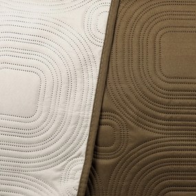 Cuvertură de pat 4Home Doubleface, maro închis/bej, 220 x 240 cm, 2x 40 x 40 cm