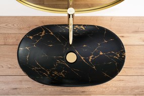 Lavoar de blat Rea REA Royal In Black Marble Gold