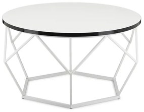 Măsuță de cafea DIAMOND 40x70 cm negru/alb