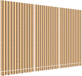 vidaXL Pânză de rezervă copertină, dungi multicolore, 5x3 m