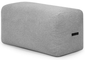 Fotoliu bean bag gri deschis cu tapițerie din țesătură bouclé Plus 100 Lounge – SLOWDOWN