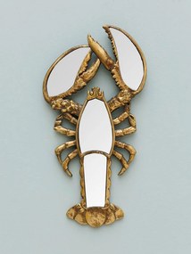 Oglinda decorativa, de perete, din rasina, Lobster