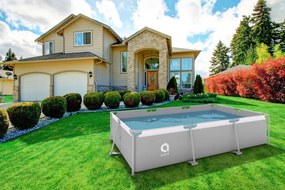 Bazin de grădină cu filtrare 300 x 207 x 65 cm