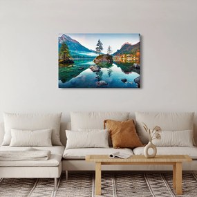 Tablou - Lacul Hintersee, Alpii Bavarezi, Austria (90x60 cm)