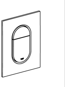 GROHE 37624GL0 - Plăcuță de acționare Arena Cosmopolitan S 130 × 172 mm, auriu