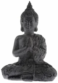 Decor de grădină Buddha, antracit, magneziu , 38 x15 x 26 cm