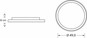 Brilagi - Plafonieră LED reglabilă pentru copii ASTRO LED/68W/230V 3000-6000K +telecomandă