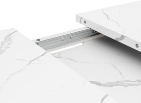 Masă extensibilă de dining, Alb | Aosom Romania