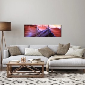 Tablou - nisip colorat (cu ceas) (90x30 cm)