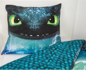 Lenjerie de pat din bumbac Herding Dragons, 135 x 200 cm, 80 x 80 cm