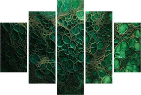 Tablou - Imagine microscopică verde (150x105 cm)