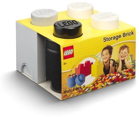 Set 3 cutii de depozitare din plastic LEGO®, 25 x 25,2 x 18,1 cm