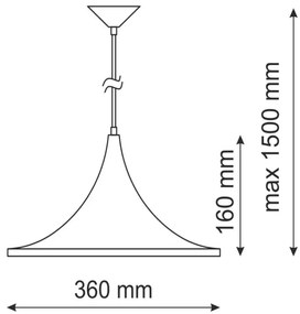 Lustra MODERN 1A 1xE27/20W/230V