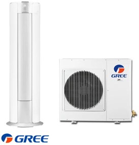 Aparat aer conditionat coloana Gree GVH24AK-K3DNC8A, 24000 BTU, 54 m², A++/A+, Wi-Fi, R-410A, Alb