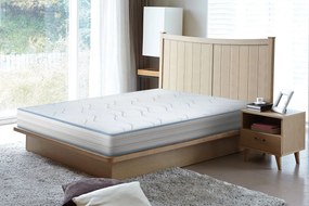 Saltea Argentum Therapy, Memory Arctic Gel, 80x200 cm, H 18 cm, Husa cu ioni de argint, Super Ortopedica, Anatomica