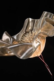 Veioza, Lampa de masa cu baterii ideala pentru restaurant, realizata manual Lafleur velvet