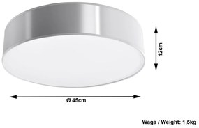Plafonieră Sollux Atis Ceiling, gri