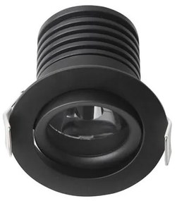 Spot LED incastrabil tavan fals / plafon ajustabil TIF negru