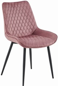 Scaun Bucatarie/Dining Rokko Roz Catifea