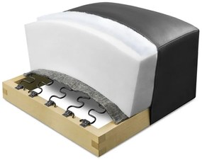 Colțar Lutario L II cu funcție de dormit, dreapta - țesătură hidrorepelentă bej Venice 2026