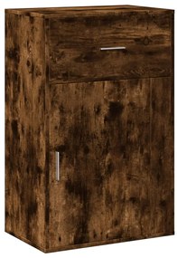 840713 vidaXL Dulap depozitare, stejar fumuriu, 56,5x39x90 cm, lemn prelucrat