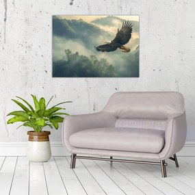 Tablou pe sticlă - Vultur în zbor (70x50 cm)