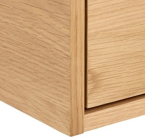Noptieră în culoare naturală deschisă cu aspect de lemn de stejar Monfort – Actona