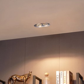 Spot rotund incastrat alb GU10 70mm 2 lumini - Hubs