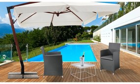 Scaun de grădină gri din metal Bali - Tomasucci