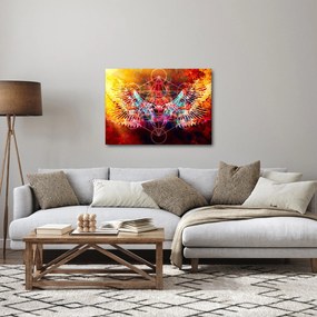 Tablou - Merkaba cu aripi, abstracție (70x50 cm)