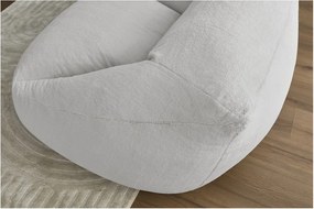 Fotoliu bean bag gri deschis cu tapițerie din blană artificială Lilibet – Bobochic Paris
