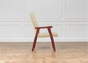 Scaun lemn masiv de conferința Toronto Personalizabil, 62 × 70 × 101 cm - Maro