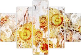 Tablou - Floarea-soarelui,pictură (150x105 cm)