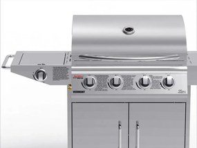 Grătar BBQ pe gaz din inox cu arzător lateral Avenberg VERMONT