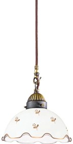 Kolarz NONNA 731.30.160 - Pendul cu cablu, 1x E27 (max. 75W), 230V, Ø 20 cm, formă de floare, aur roz