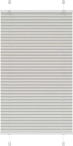 vidaXL Jaluzea plisată gri deschis 80x100cm Lățime țesătură 79,4 cm