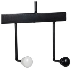 Cuier de perete negru din metal – Ixia