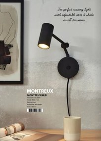 Aplica de perete metal design modern Montreux negru
