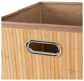 Cutie de depozitare în culoare naturală din bambus 31x31x31 cm – Compactor
