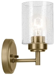 Lampă de perete Kichler KL-WINSLOW-1W-NBR WINSLOW 1xE27/60W/230V alamă